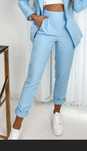 Spodnie by Mielczarkowski S niebieskie babyblue