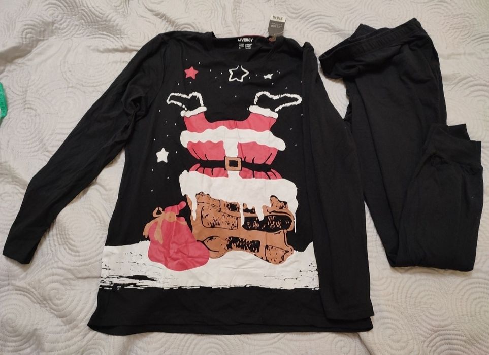 Піжама чоловіча бавовняна чорна Л