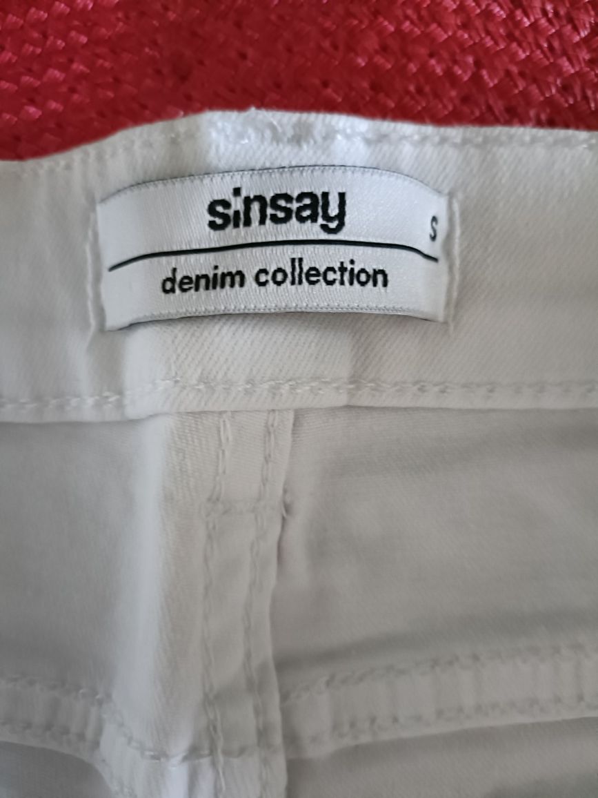 Szorty damskie krótkie białe Sinsay size S