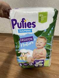 Подгузники памперсы Pufies Fashion & Nature Junior 5 (11-16 кг) 46 шт