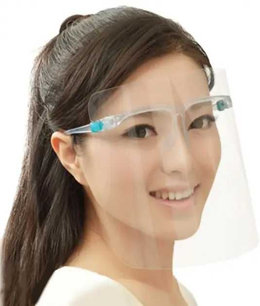 Екран захисний для обличчя пластиковий Face Shield від 10 шт