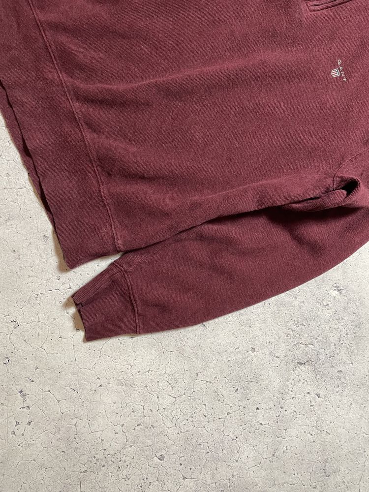 Мужской Вязаный Свитер 1/4 Зип Gant Оригинал Old Money M