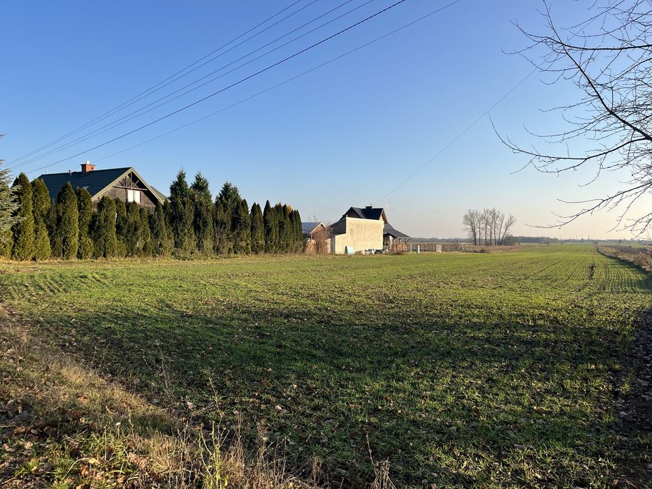 Działka budowlana z mediami 1250 metrow w Turzynie przy S8