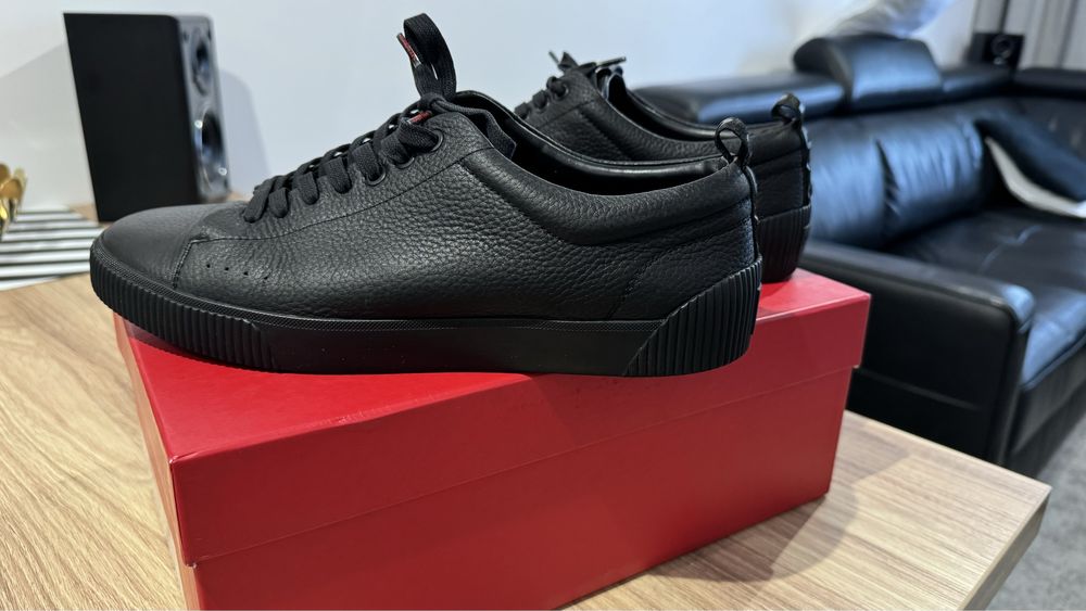 Sneakersy Hugo Boss skorzane