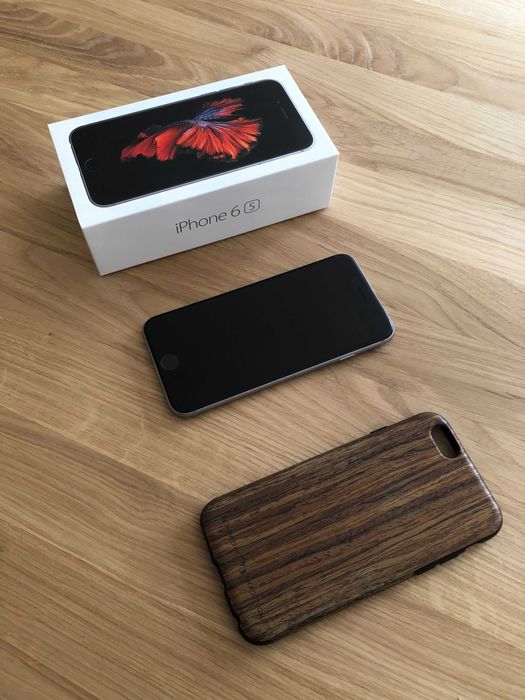 VENDO: iPhone 6S Space Grey 128Gb, Bloqueado MEO, Capa WOdesign