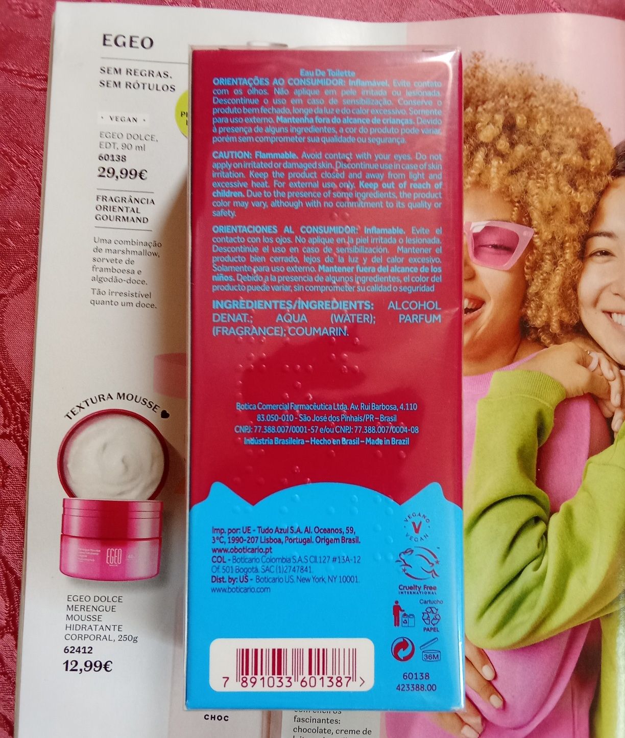 Perfume Feminino Egeo Dolce O Boticário 90 ml