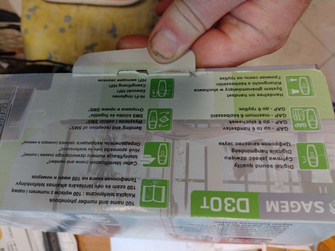 Telefon stacjonarny bezprzewodowy Sagem D30T