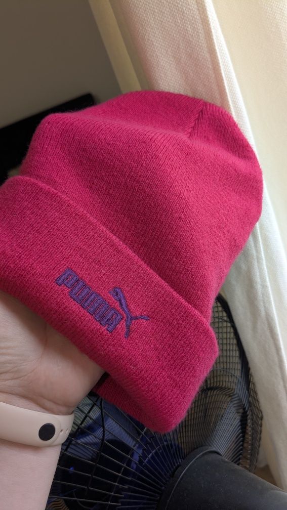 Шапка puma рожева