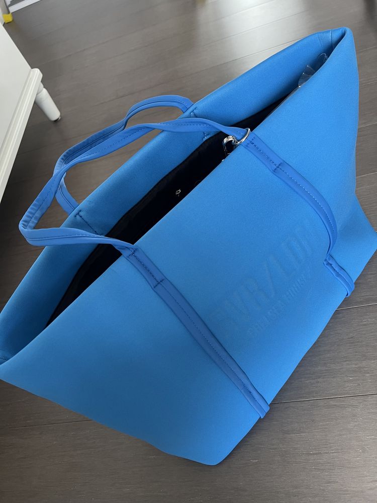 River Island niebieska torebka shopper shopperka