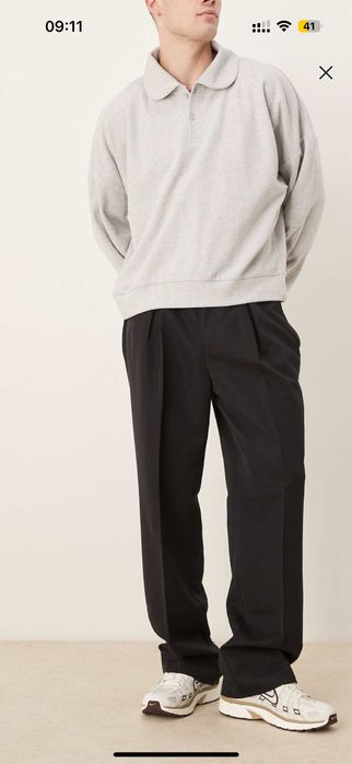 Широкі чоловічі брюки ASOS DESIGN