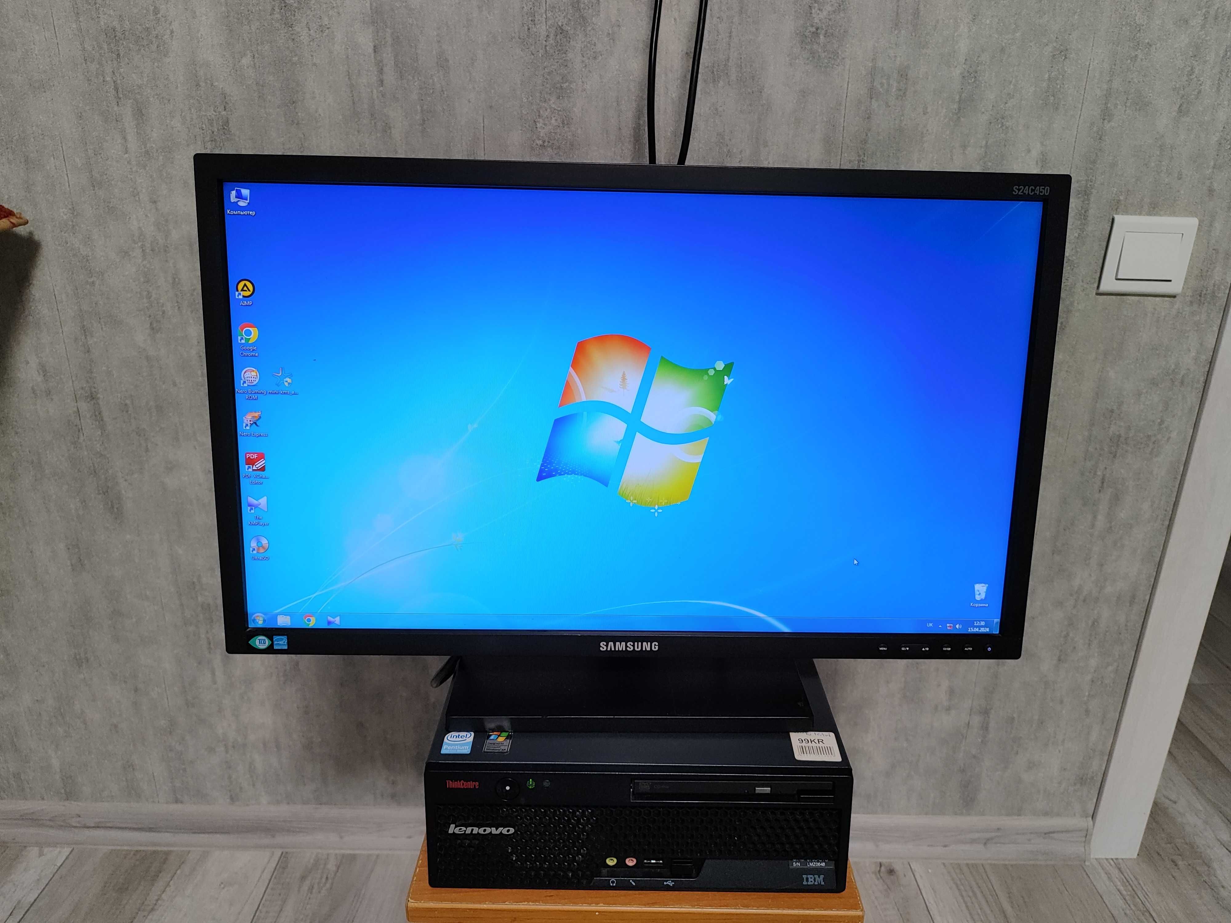 Монітор Samsung 24" S24C450BL / Full HD 1920x1080 TN / VGA, DVІ