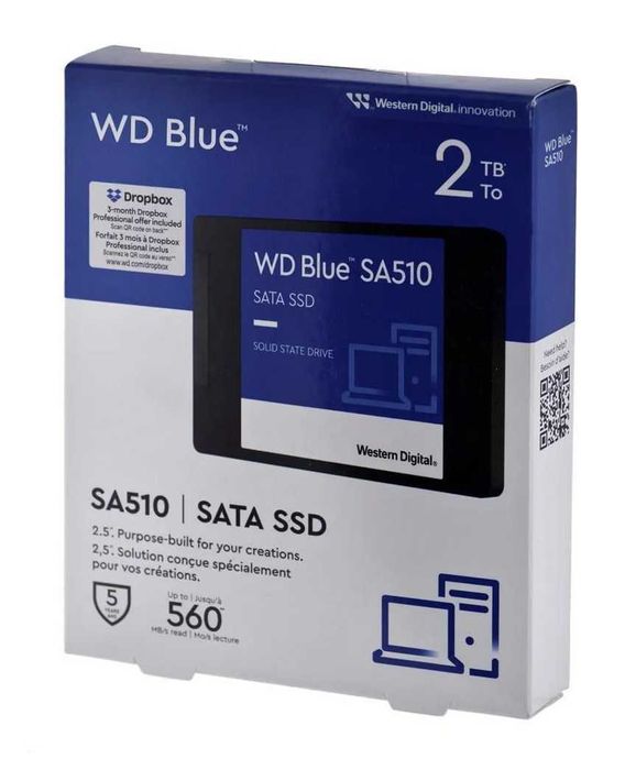 Sprzedam nowy SSD WD Blue 2Tb 2,5" (WDS200T3B0A)