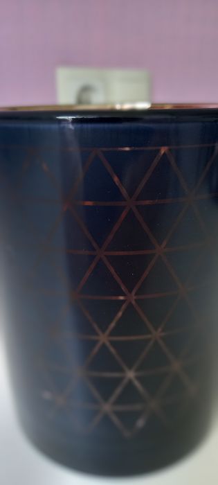 Декоративный подсвечник,декор,  стекло позолота  10×12,5