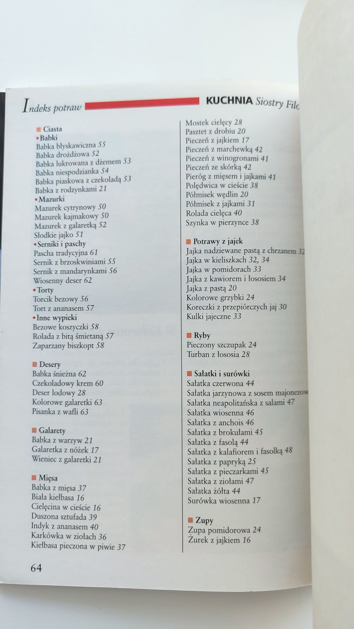 Kuchnia Siostry Filomeny 1/2003 Przepisy Wielkanocne