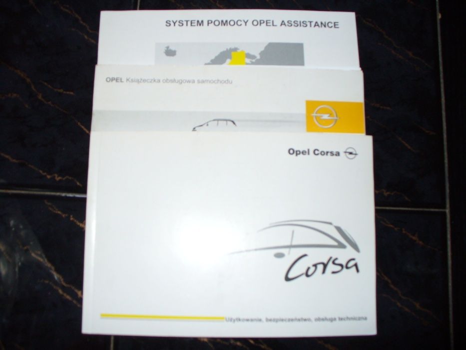 Książka instrukcja obsługi OPEL CORSA C