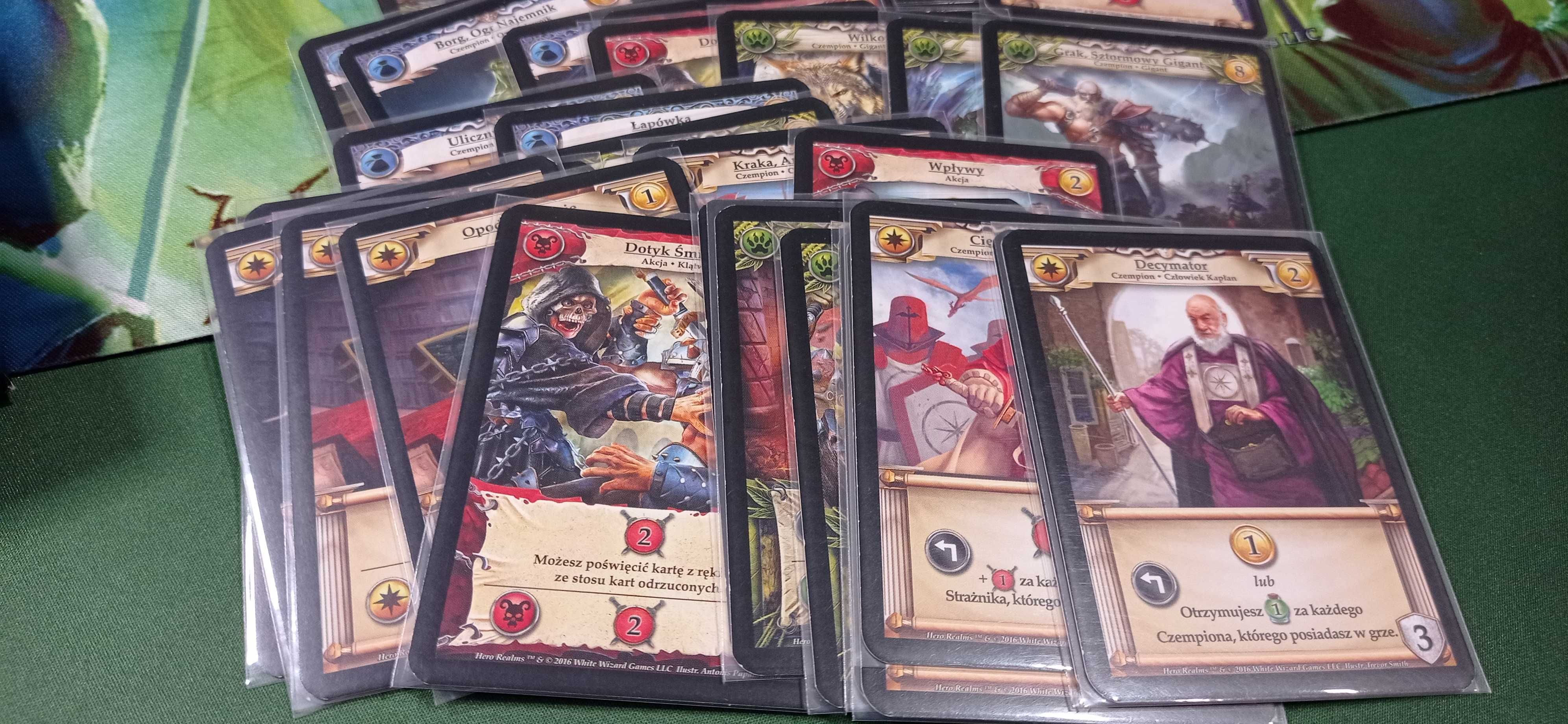 gra karciana Hero Realms +mata +rozszerzenia - bohater, boss +koszulki