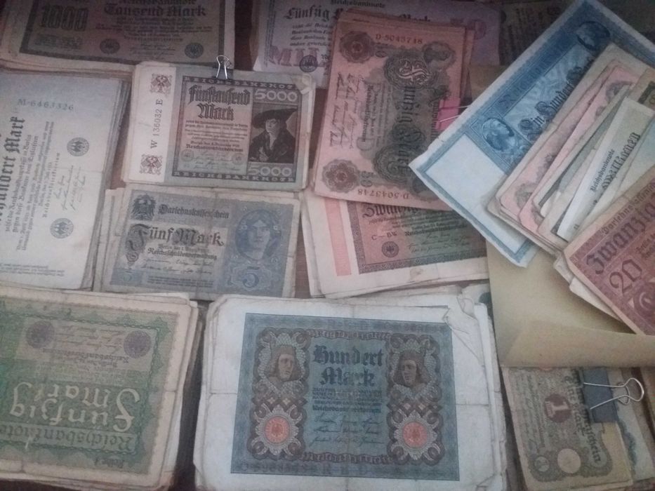 Varias Notas antigas da Alemanha