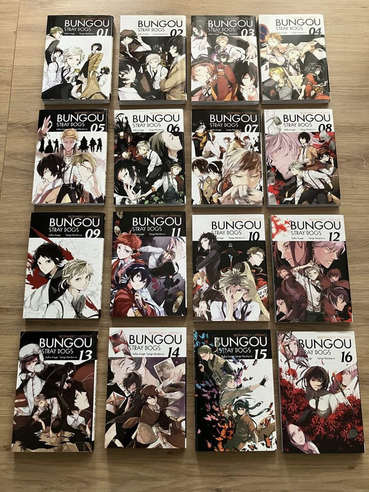 Manga Bungou Stray Dogs - Bezpańscy literaci, tomy 1-16