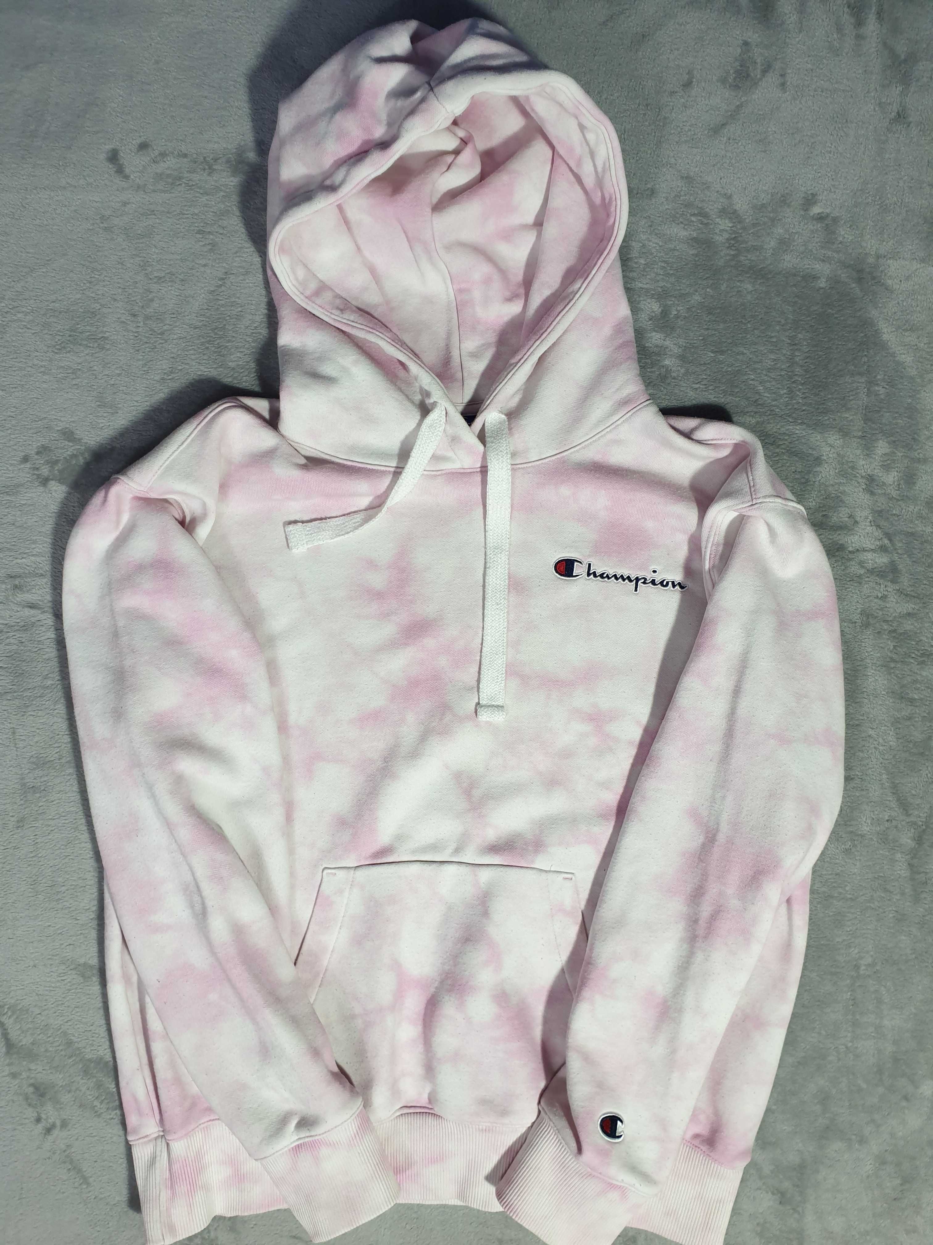 Bluza z kapturem Champion wzór tie dye