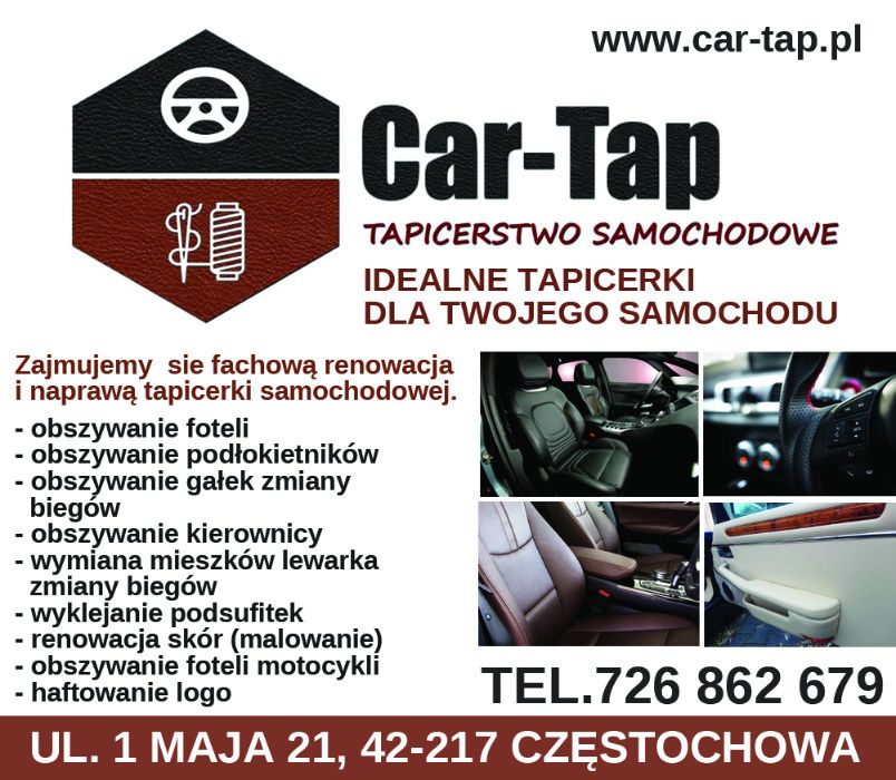Tapicer Tapicerstwo Samochodowe Częstochowa Car-Tap