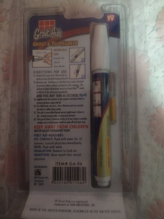 Маркер карандаш для швов плитки Grout Aide Tile Marker