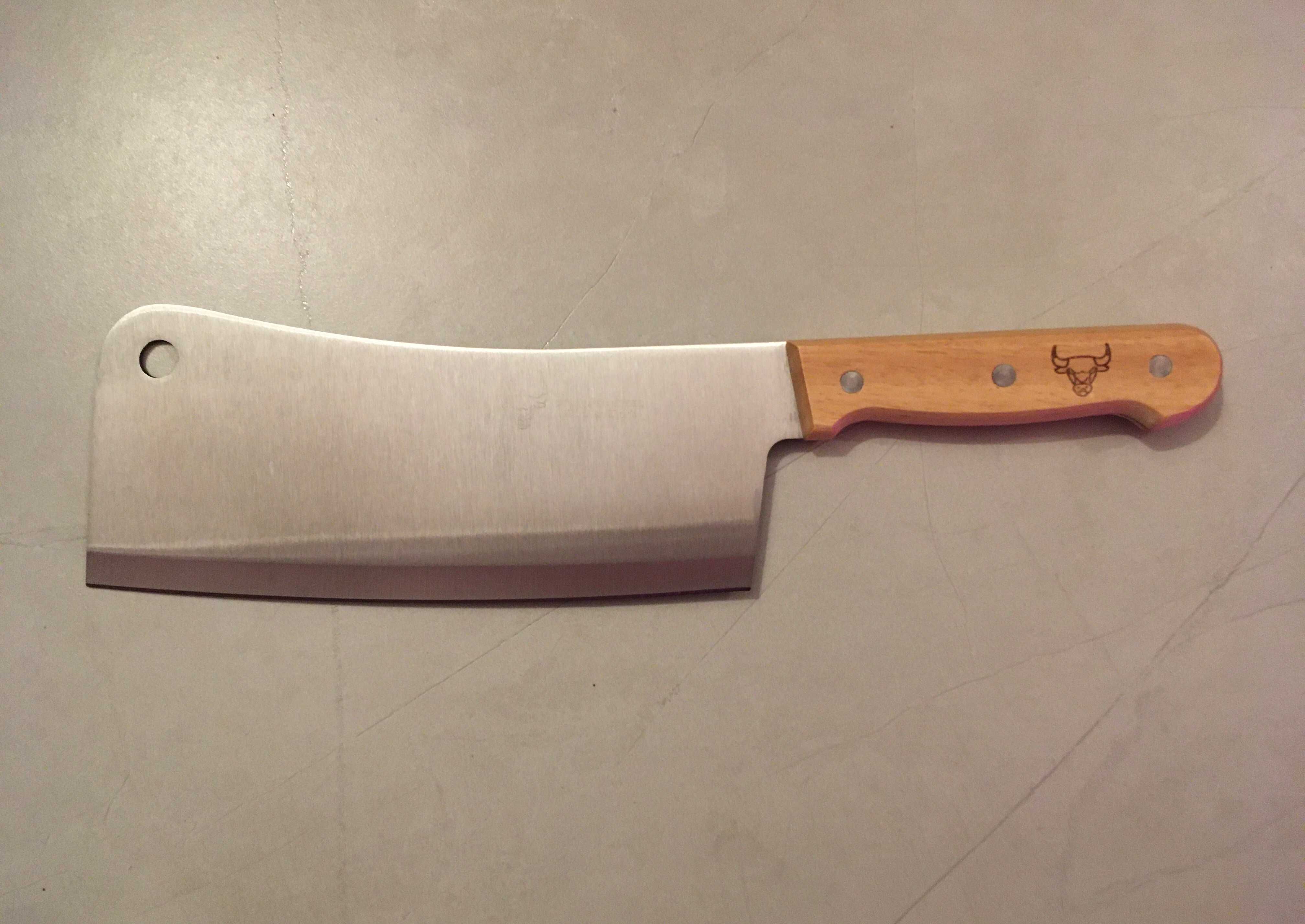 Tasak Kuchenny Duży Stalowy Nóż do Mięsa XL 33cm