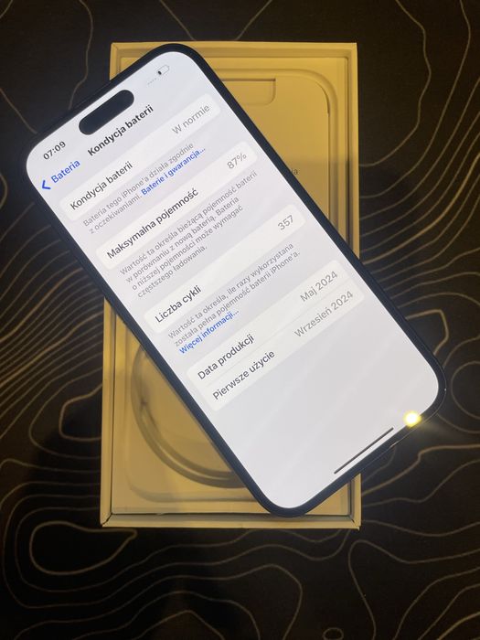 iPhone 15 | 87% kondycji | 128GB | JAK NOWY!