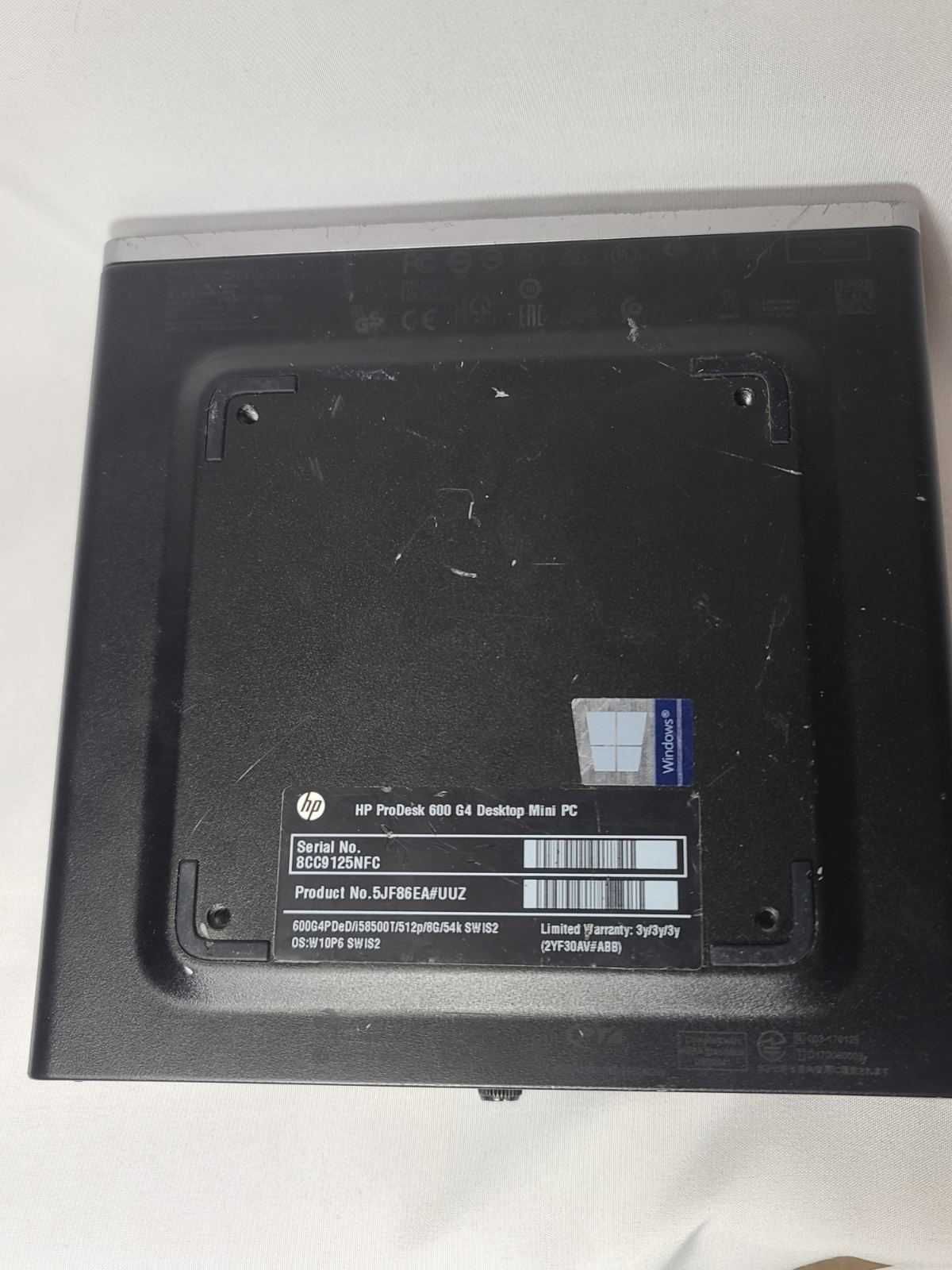 Мини ПК HP Prodesk 600 G4 I5 8500T 6x2.10GHz DDR4 16gb SSD256GB NVME