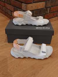 Nowe buty damskie Ecco onshore mx 37 sandały białe rzepy