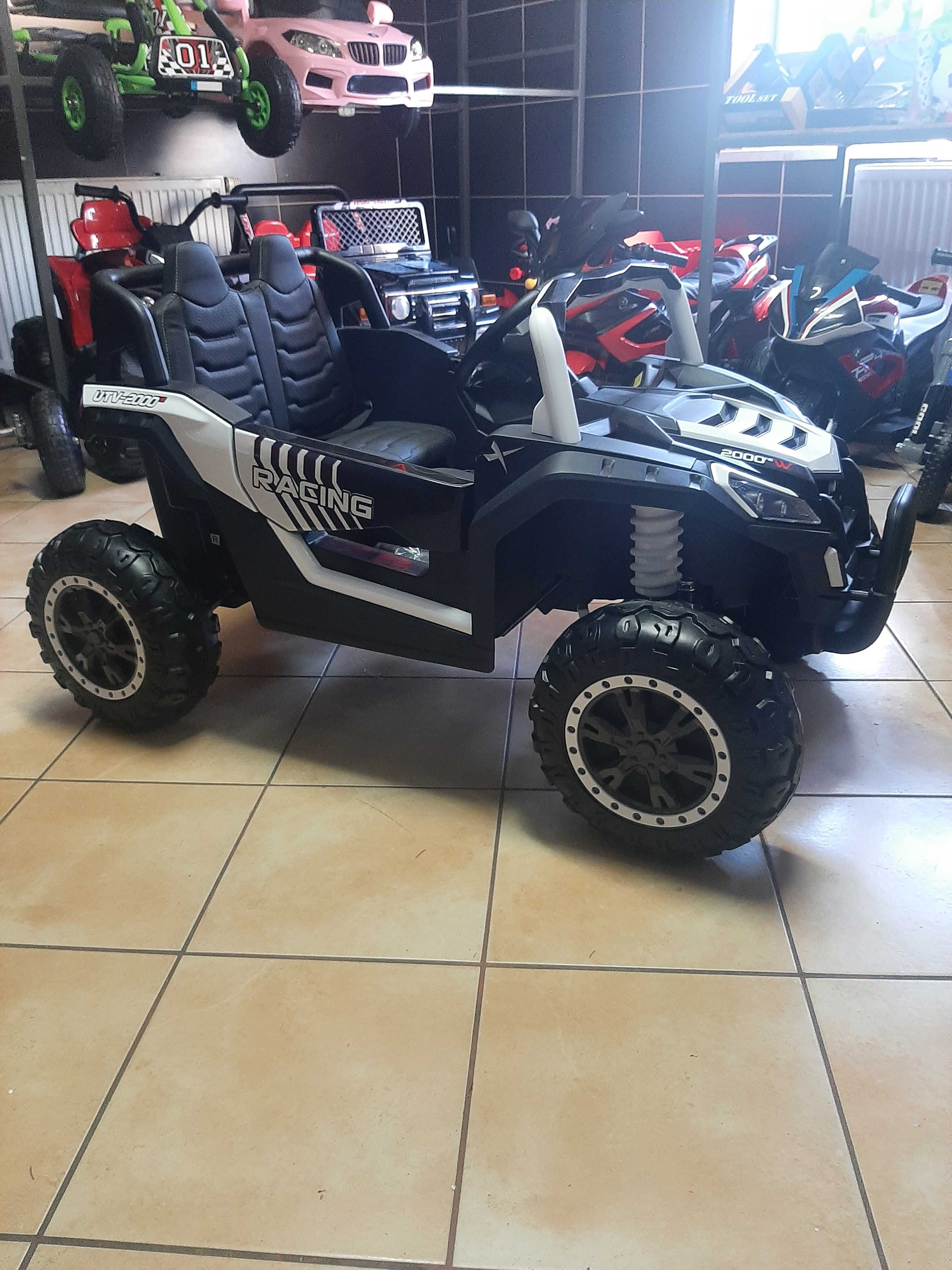 Samochód JEEP Buggy UTV 2000M Racing na akumulator dla dzieci