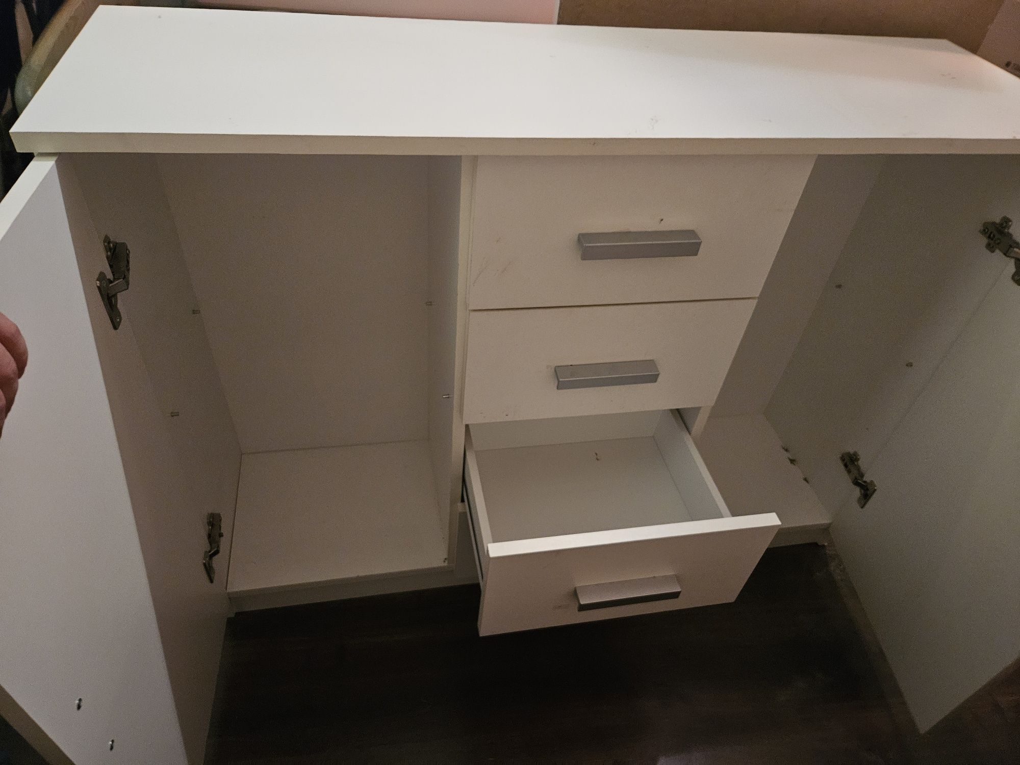 MALM Komoda, 4 szuflad, biały