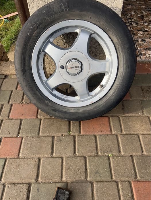 Титанови диски р15 5х112 с резинои