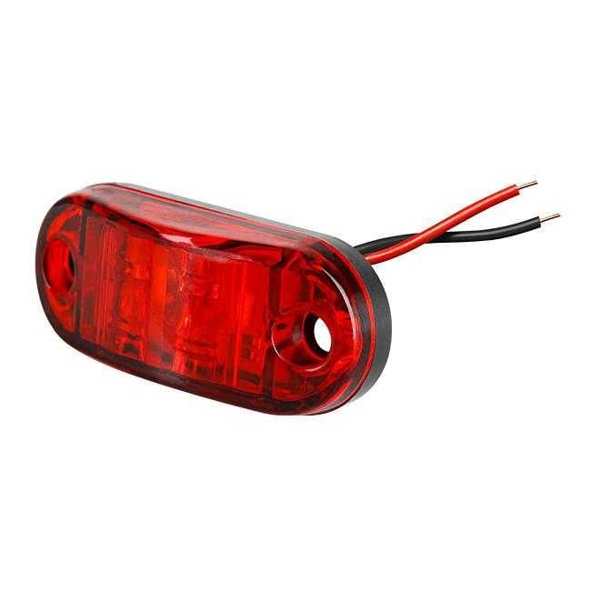 Lampa obrysowa LED czerwona biała i pomarańczowa traktor przyczepa