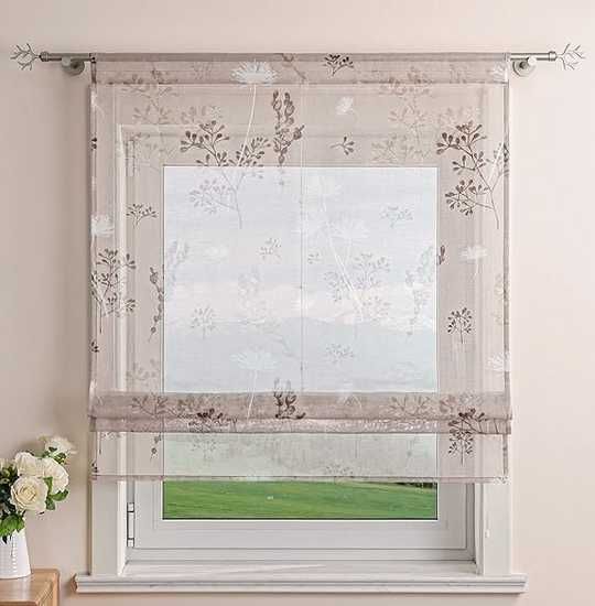 NOWA Roleta rzymska woal len 120x140cm