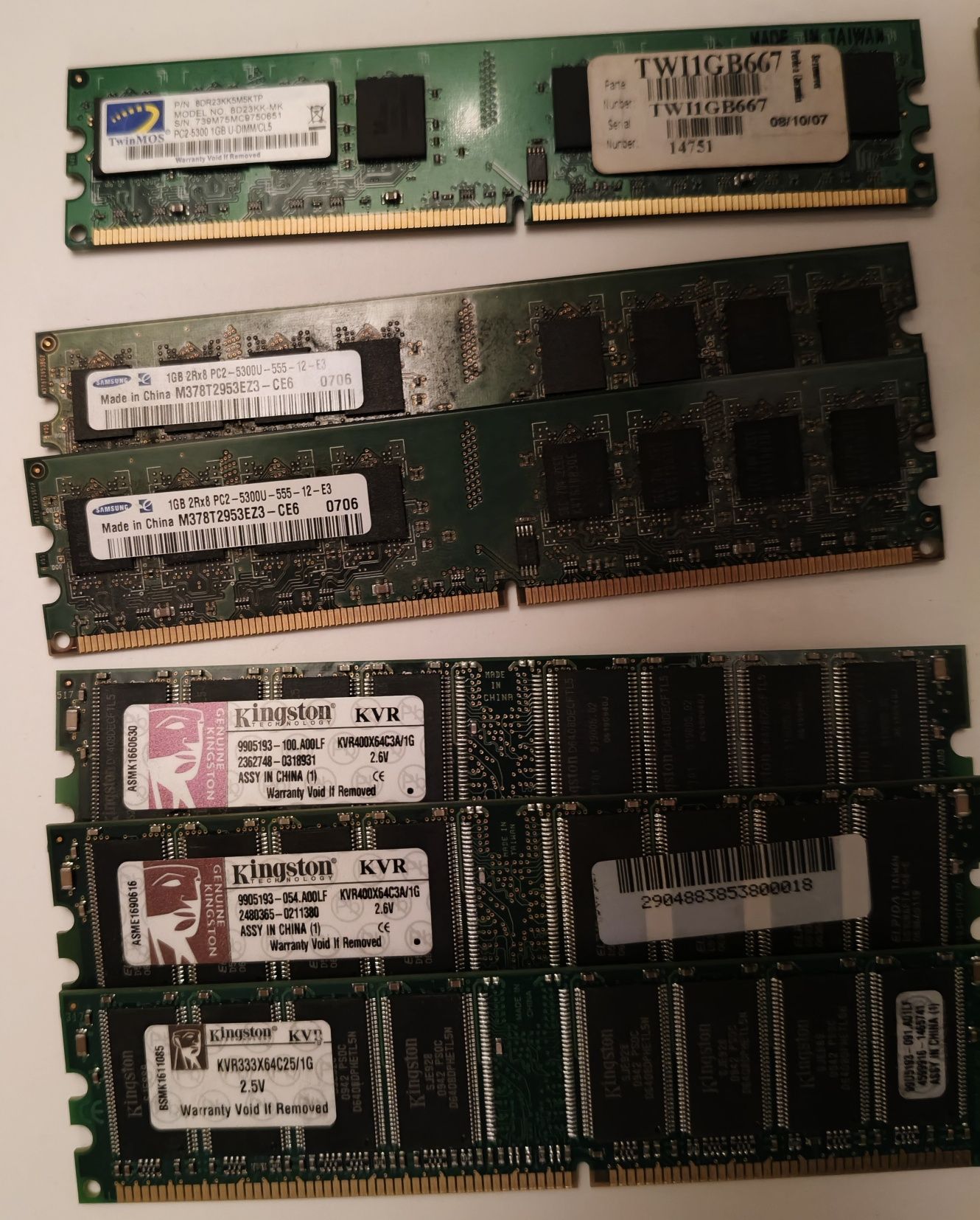 Memória DDR 1GB para PC