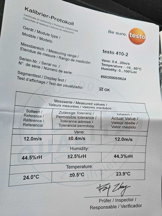 Анемометр testo 410.