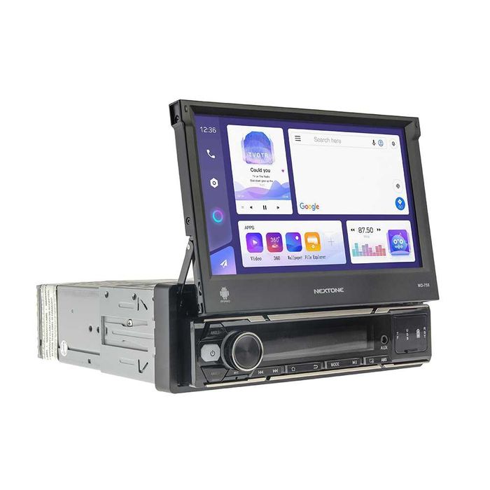 Автомагнитола с выдвижным экраном на андроиде 7 дюймов 2/32 с карплей