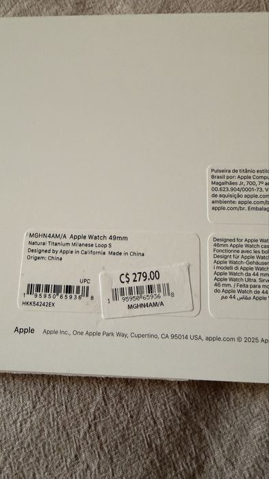 Apple 49mm Titanium Milanese Loop