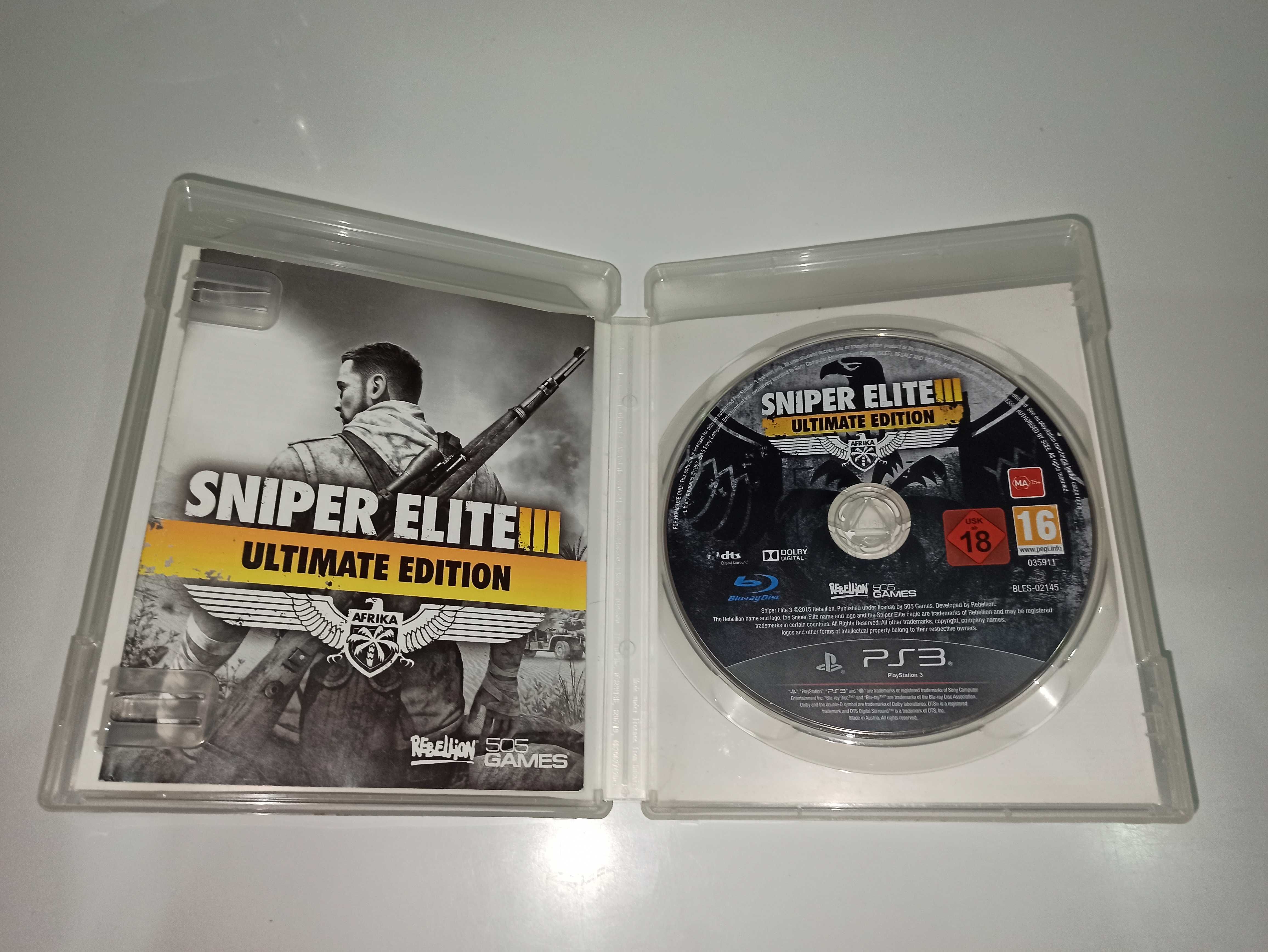 ps3 SNIPER ELITE 3 ULTIMATE EDITION pl po polsku +dodatki dlc