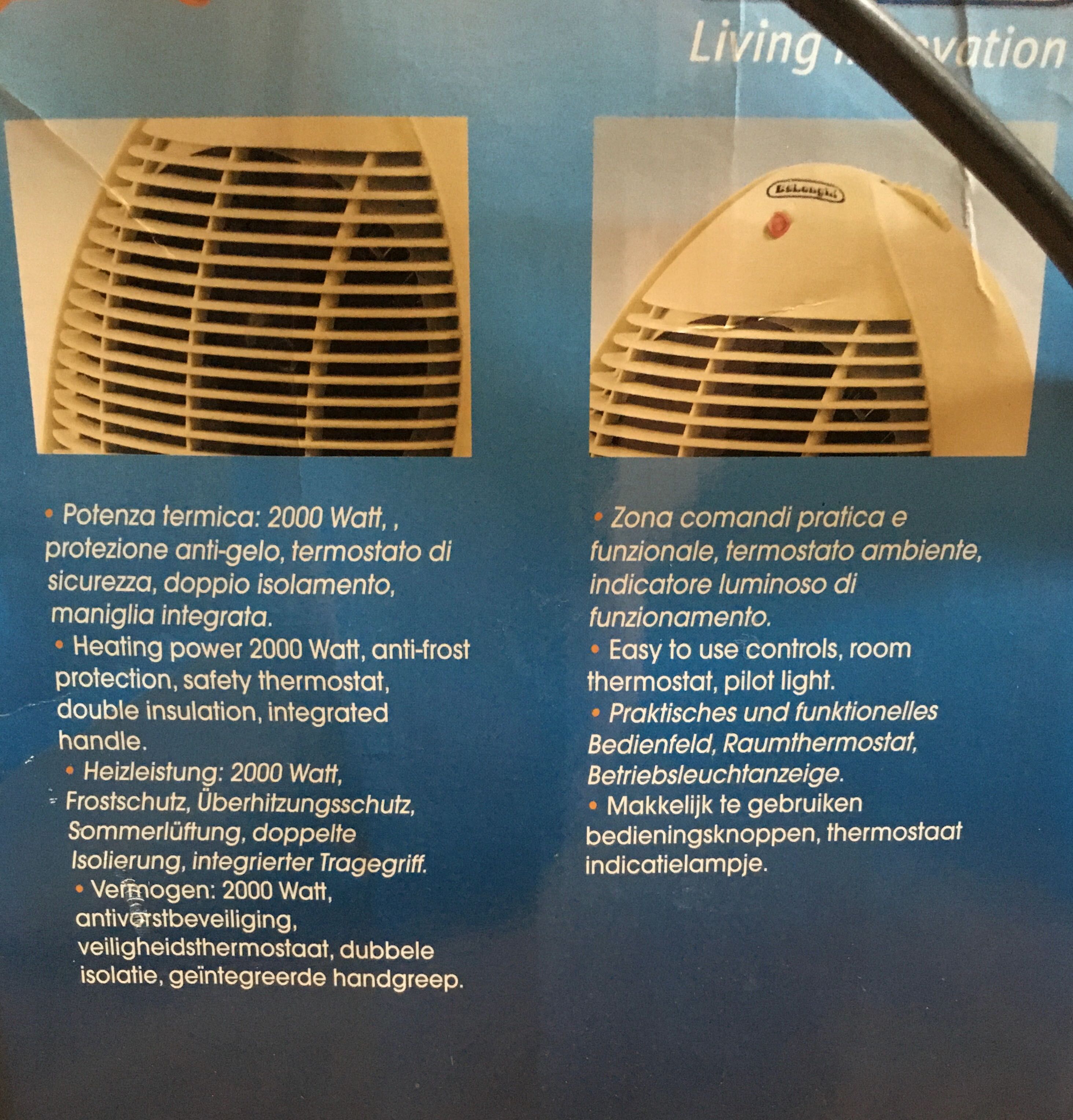 Termowentylator De Longhi