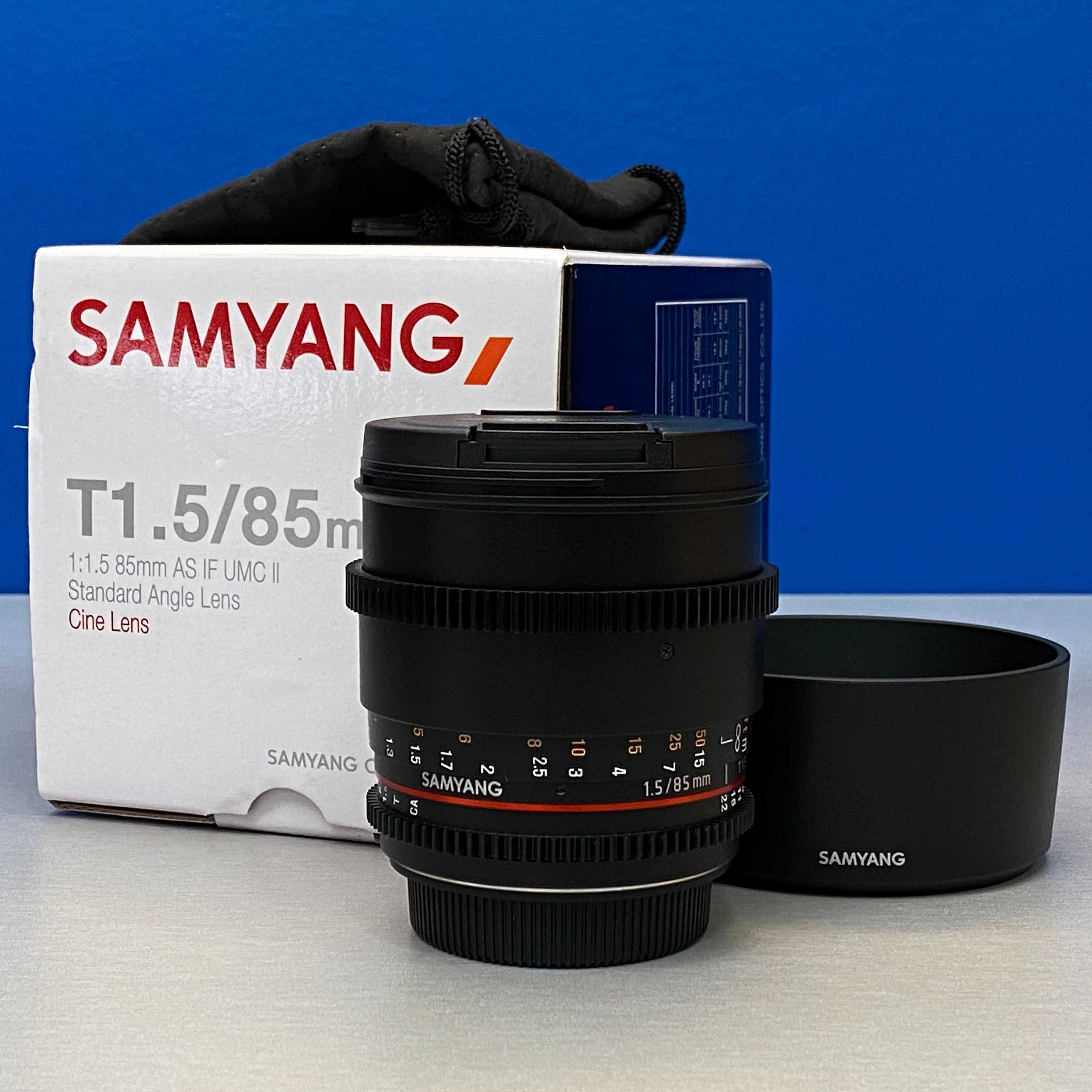 Samyang 85mm T1.5 AS IF UMC II (Canon) - 3 ANOS DE GARANTIA