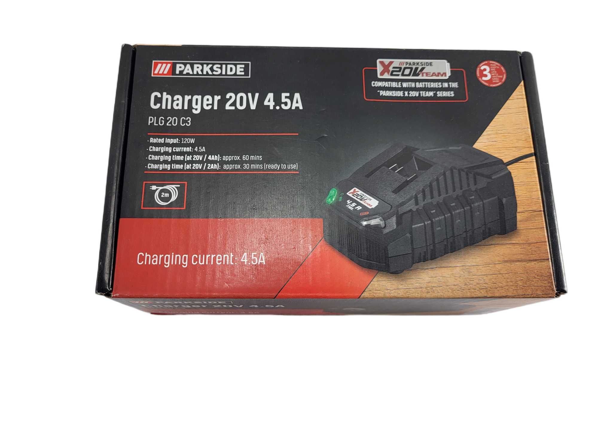 Ładowarka do akumulatorów PLG 20 C3, 20 V 4,5 A Parkside