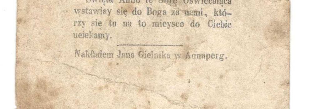 Góra św Anny - Obrazek święty