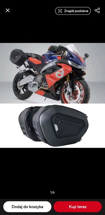Kufry motocyklowe torby sakwy stelaż aprilia rs660 tuono