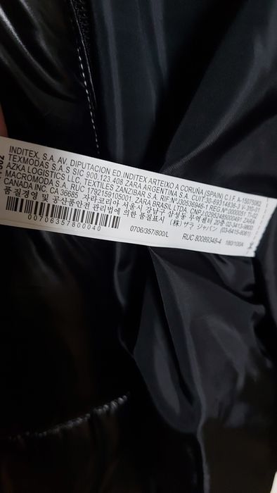 Kurtka męska puchowa zara rozmiar L