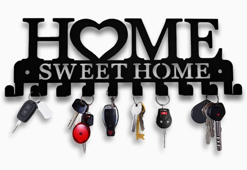 Chaveiro "Home" Preto