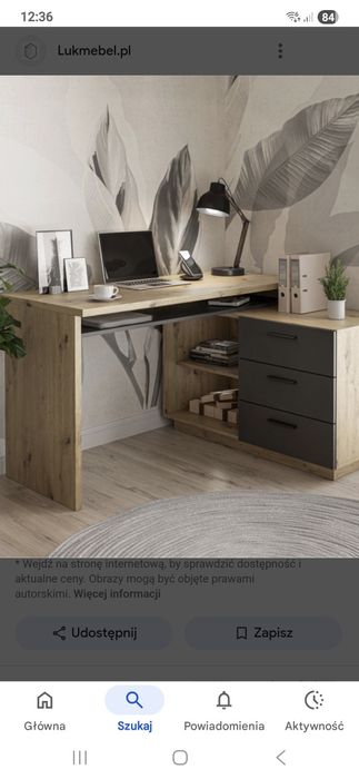 Biurko komoda  Dąb Artisan