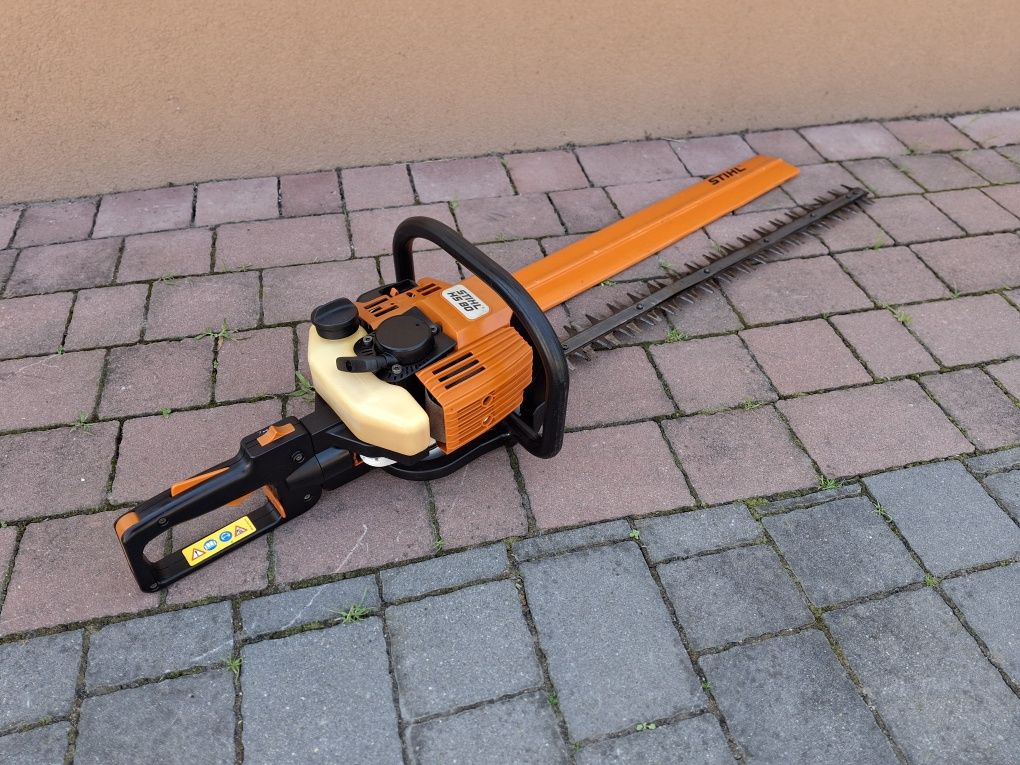 Nożyce spalinowe Stihl HS 80 obracany uchwyt pracy blokada noży super