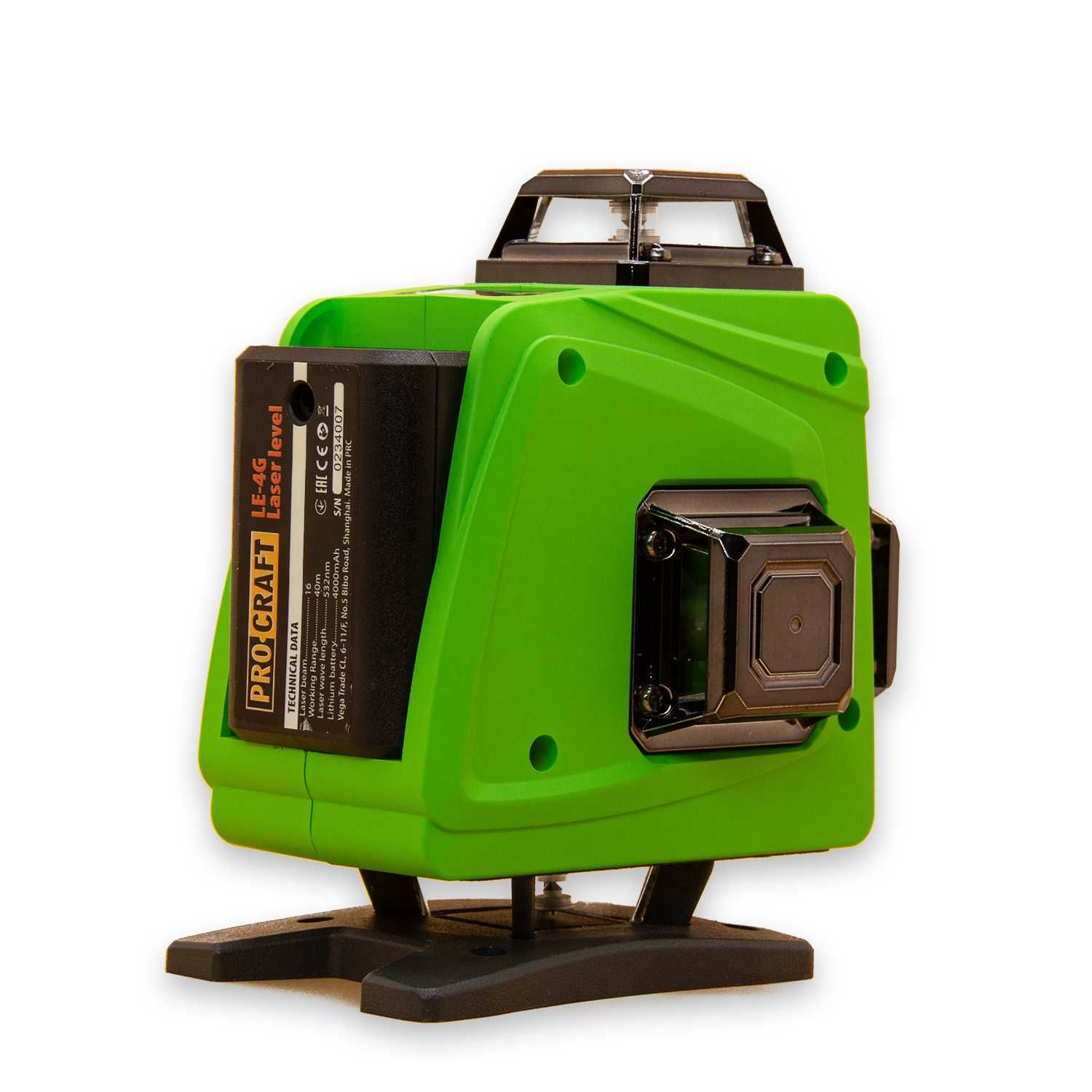 Poziomica laserowa laser 360 stopni zielona wiązka Aku 2x Procraft