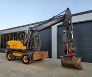 VOLVO EW160C ROTOTILT Szczypce Indexator Podpory + Pług GPS 3D Leica
